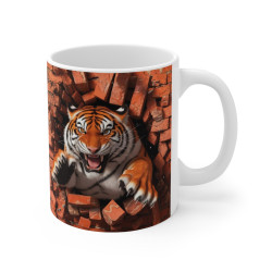 Mug Tigre Rugissant - Puissance et Férocité dans Votre Tasse !