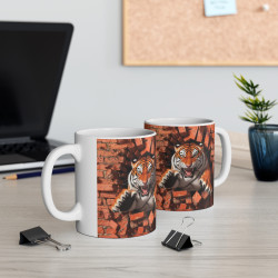 Mug Tigre Rugissant - Puissance et Férocité dans Votre Tasse !
