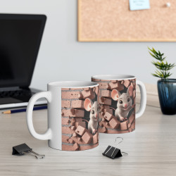 Mug Souris Curieuse - Tasse mignonne pour petits et grands !