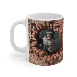 Mug 3D Gorille Défonçant un...