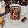 Mug 3D Lion Rugissant Défonçant un Mur de Briques - Pour les Amateurs de Fauves et d'Aventure