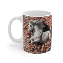 Mug Cheval Blanc Majestueux...