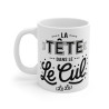 Mug "La Tête dans le Cul (Lulu)" - idée cadeau Humour décalé et tendance