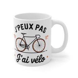 Mug "J'peux pas, j'ai vélo"...
