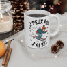 Mug Humour "J'peux Pas, J'ai Ski" – Cadeau Idéal pour les Amateurs de Ski et Sport d’Hiver