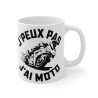 Mug Humour Motard "J'peux Pas, J'ai Moto" – Cadeau Fun pour les Passionnés de Moto