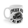Mug Humour Motard "J'peux Pas, J'ai Moto" – Cadeau  pour les Passionnés de Moto et de Deux-Roues