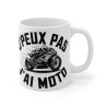 Mug Humour Motard "J'peux Pas, J'ai Moto" – Cadeau  pour les Passionnés de Moto et de Deux-Roues