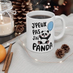 Mug humour "J'peux Pas, J'ai Panda" –idée  Cadeau Adorable pour Amoureux des Pandas