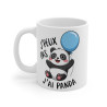 Mug drôle "J'peux Pas, J'ai Panda" – Cadeau Adorable pour Amoureux des Pandas