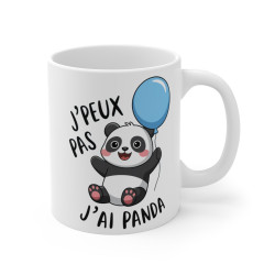 Mug drôle "J'peux Pas, J'ai Panda" – Cadeau Adorable pour Amoureux des Pandas