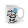 Mug drôle "J'peux Pas, J'ai Panda" – Cadeau Adorable pour Amoureux des Pandas