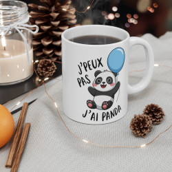 Mug drôle "J'peux Pas, J'ai Panda" – Cadeau Adorable pour Amoureux des Pandas