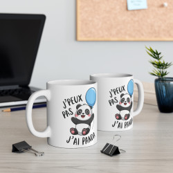 Mug drôle "J'peux Pas, J'ai Panda" – Cadeau Adorable pour Amoureux des Pandas