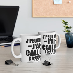 Mug Gamer "J'peux Pas, J'ai Call Of" – Cadeau idéal pour Fans de Jeux Vidéo