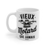 Mug Motard "Vieux Motard Que Jamais" – idée Cadeau Idéal pour Passionnés de Moto