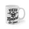 Mug Motard "Vieux Motard Que Jamais" – idée Cadeau Idéal pour Passionnés de Moto
