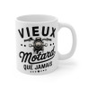 Mug Motard "Vieux Motard Que Jamais" – idée Cadeau pour Passionnés de Moto