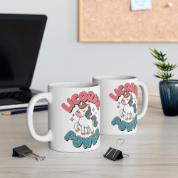 Mug Licorne Power - idée Cadeau Fantastique pour Fans de Licornes, Magie, et Univers Féeriques