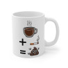 Mug Humoristique - Cadeau Drôle pour Fumeur et Amateur de Café