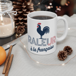Mug "Râleur à la Française" - Design Humour Coq Français - Cadeau Parfait pour Patriotes et Râleurs