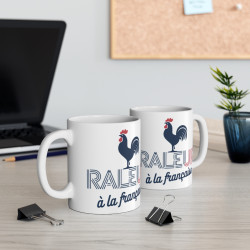 Mug "Râleur à la Française" - Design Humour Coq Français - Cadeau Parfait pour Patriotes et Râleurs