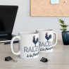 Mug "Râleur à la Française" - Design Humour Coq Français - Cadeau Parfait pour Patriotes et Râleurs
