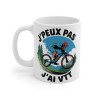 Mug "Je Peux Pas, J'ai VTT" - Cadeau Parfait pour les Passionnés de Vélo Tout Terrain et Cyclistes
