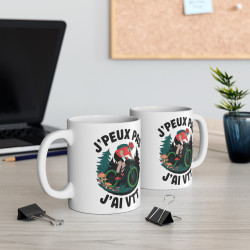Mug "Je Peux Pas, J'ai VTT" - idée Cadeau Parfait pour les Passionnés de Vélo Tout Terrain et Cyclistes