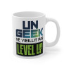Mug "Un Geek ne Vieillit Pas, il Level Up" - idée Cadeau pour les Gamers et Geeks