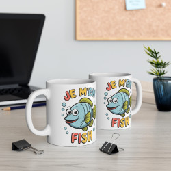 Mug "Je M'en Fish" - Humour Poisson, Cadeau Fun et Original