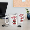 Mug "Merry Christmas" - Père Noël sur Cheminée, Idée Cadeau de Noël