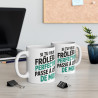 Mug "Frôler la Perfection" - Design idée cadeau Humour et Confiance en Soi