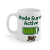 Mug "Mode Survie Activé" - Énergie et Café