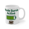 Mug "Mode Survie Activé" - Énergie et Café