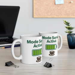 Mug "Mode Survie Activé" - Énergie et Café