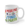 Mug Geek "Je peux pas j'finis ma partie" - Cadeau gamer original