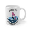 Mug "J'Peux Pas J'Ai Planche à Voile" - Cadeau pour amateurs de sports nautiques
