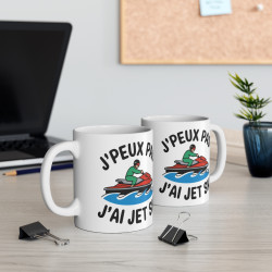 Mug "J'Peux Pas J'Ai JetSki" - Cadeau parfait pour les amateurs de sports nautiques