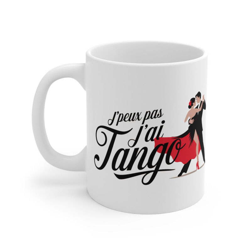 Mug "J'Peux Pas J'Ai Tango" - Cadeau pour les passionnés de danse