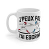 Mug "J'Peux Pas J'Ai Escrime" - Cadeau idéal pour les passionnés d'escrime