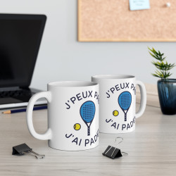 Mug "J'Peux Pas J'Ai Padel" - Idée Cadeau idéal pour les amateurs de padel