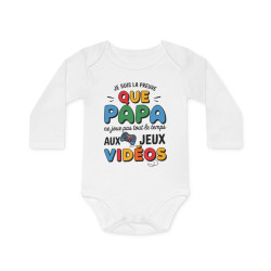 Body bébé "Papa ne joue pas...