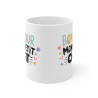 Mug "Bonjour Mon Petit Chat" - Cadeau Mignon pour Les Amoureux des Chats - Tasse en Céramique