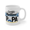 Mug "Certifié Meilleur Papa" - idée cadeau pour la Fête des Pères