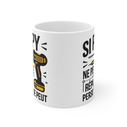 Mug "Si Papy Ne Peut Le Réparer, Personne Ne Peut" - idée cadeau pour Les Grands-Pères Bricoleurs