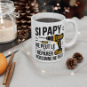 Mug "Si Papy Ne Peut Le Réparer, Personne Ne Peut" - idée cadeau pour Les Grands-Pères Bricoleurs