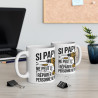 Mug "Si Papy Ne Peut Le Réparer, Personne Ne Peut" - idée cadeau pour Les Grands-Pères Bricoleurs