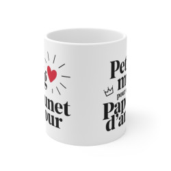 Mug "Petit mug pour un Papounet d'amour" - Cadeau parfait pour papa