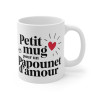 Mug "Petit mug pour un Papounet d'amour" - Cadeau parfait pour papa
